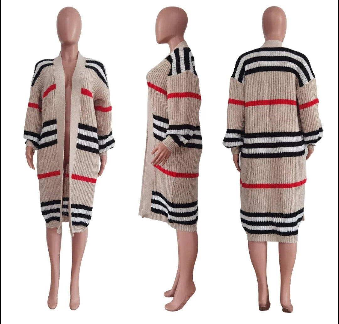 Casual Striped Cardigan( Sweater)